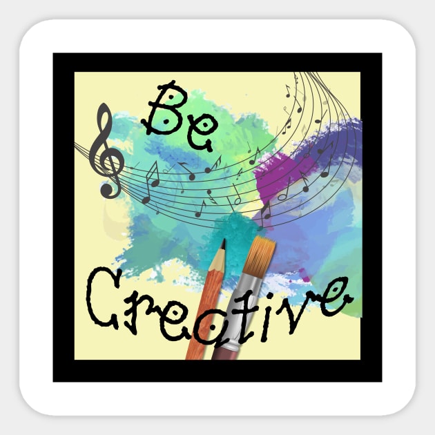 Be Creative Sticker by TNMGRAPHICS